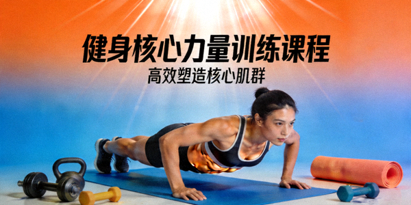 健身核心力量训练课程视频封面