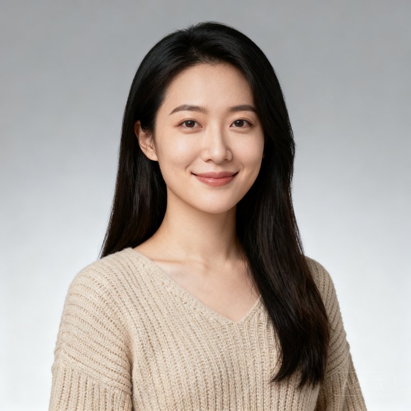 贝博设计总监苏瑶的头像，31岁女性，长发披肩，身穿米色针织衫，她是前网易UED设计师、iF设计奖得主，负责贝博App整体交互体验设计
